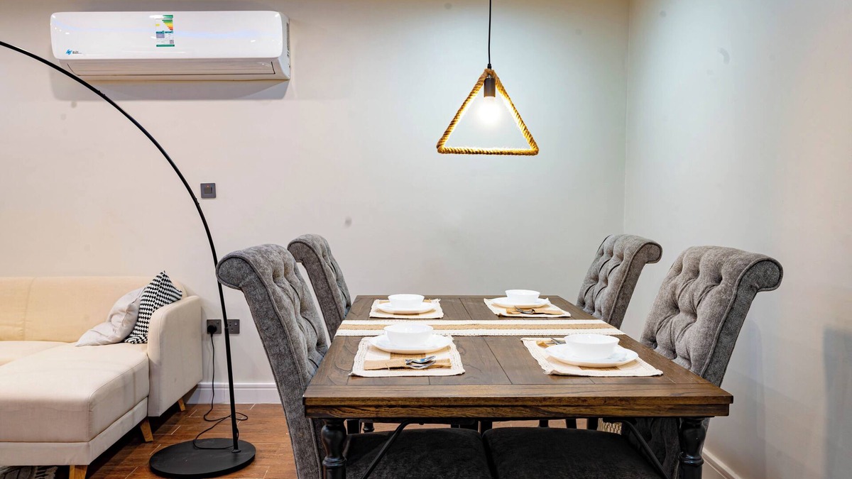 Al Khobar Condo | Charming 1-bedroom apartment in delightful Al Khobar with AC