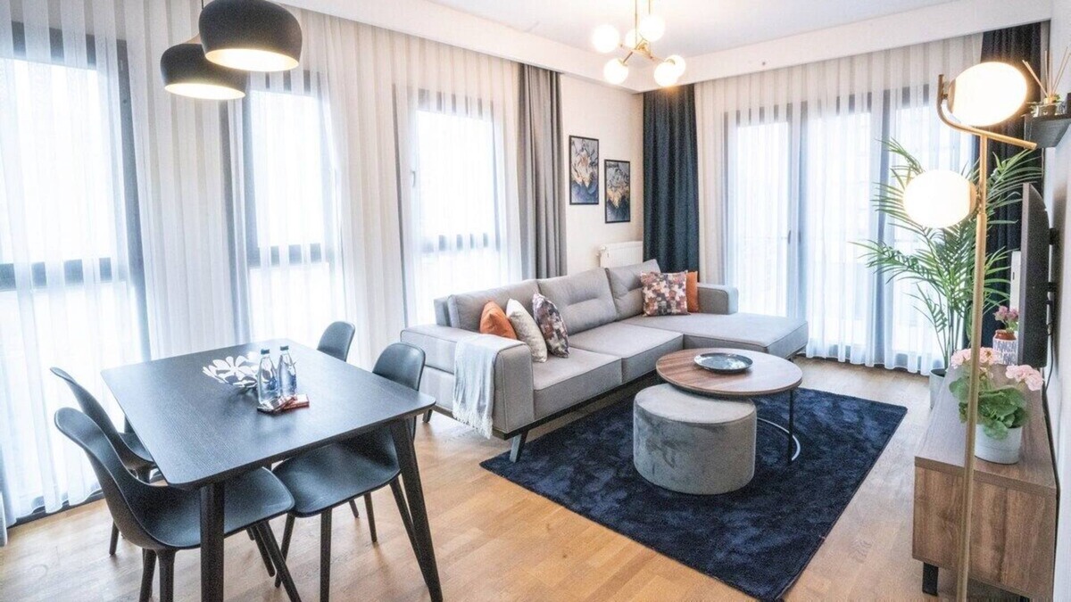 Kagithane Apartment | Charming 1-Bedroom Apt with a Building Garden