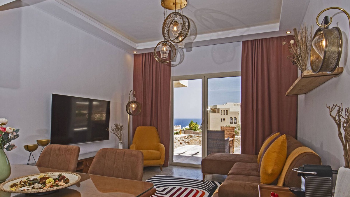 Sahl Hasheeh Apartment | Charming 2-bedroom apartment with full sea view,Azzurra Sahl Hasheesh