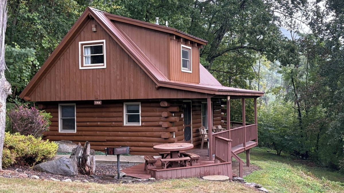 Gaines Cabin | Charming 2-bedroom Private Cabin in Gaines, Hot Tub, WIFI, Fire Ring, Pool Table