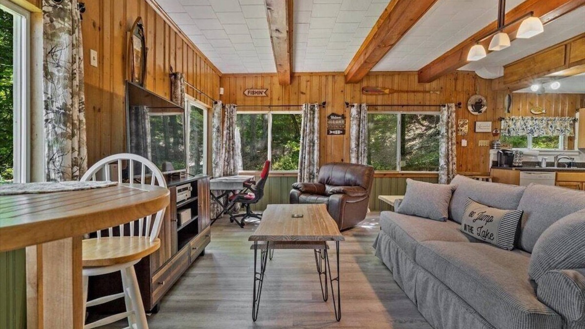 Steele Creek Cottage | Charming 2BR/1BA Lakefront Cottage w/Private Beach and Dock