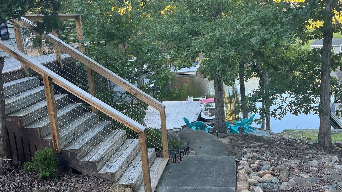 Semora House | Charming 4-bedroom 3-bath house on beautiful Hyco Lake with boat dock.