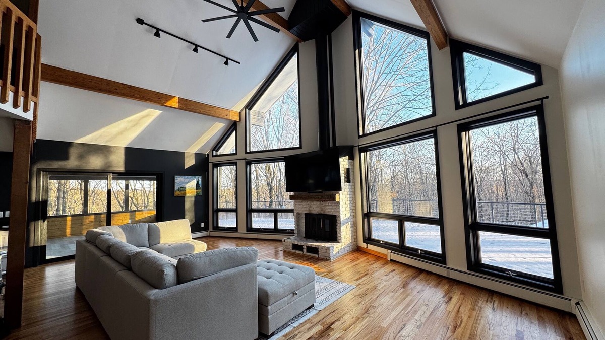 Carmel House | Charming A-Frame Retreat with Fireplace & Scenic Woodlands