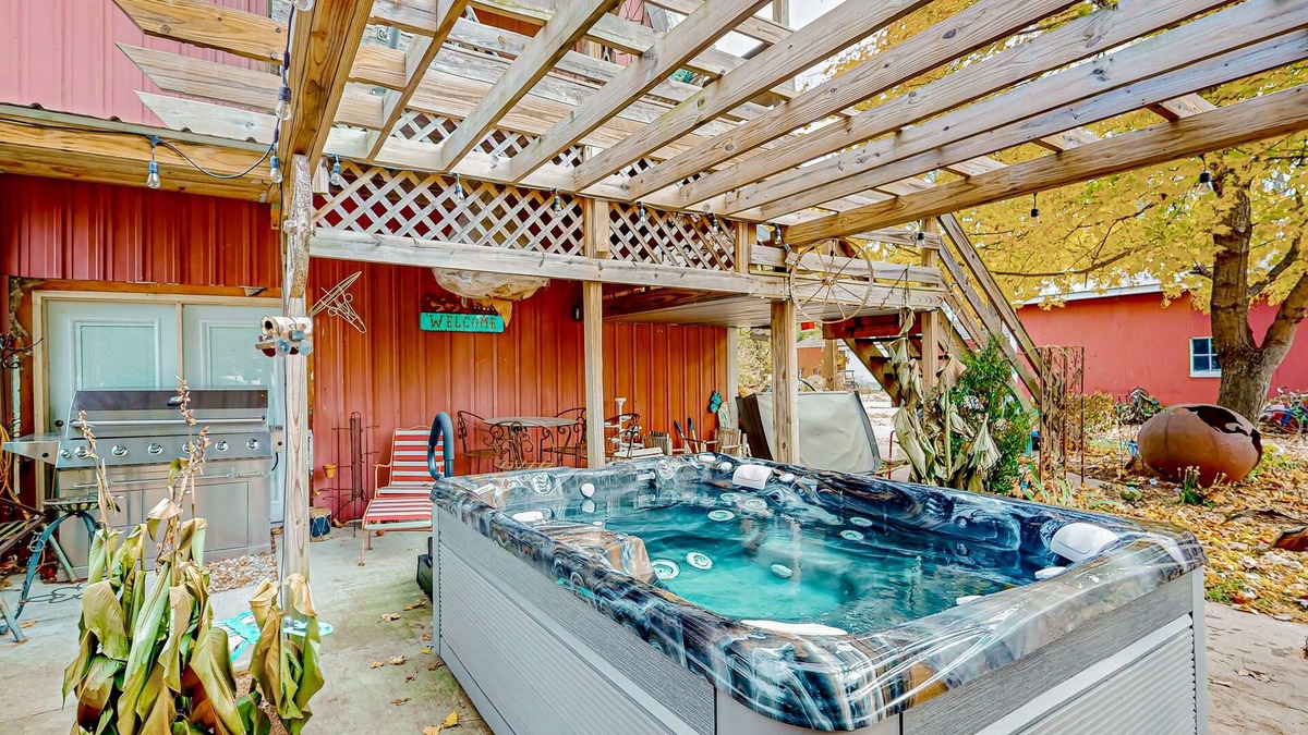 Lowder House | Charming barn-turned-home with hot tub & W/D - quiet location & dog-friendly