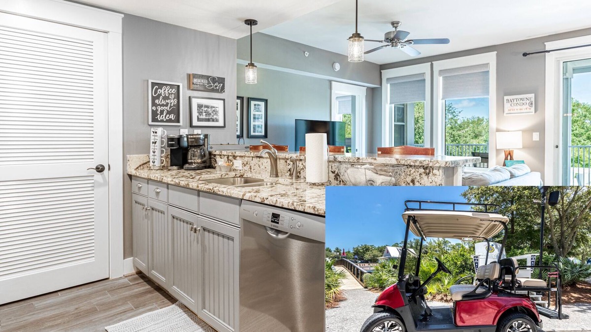 Baytowne Wharf Condo | Charming Baytowne Wharf 1BR/2BA+Bunk Room