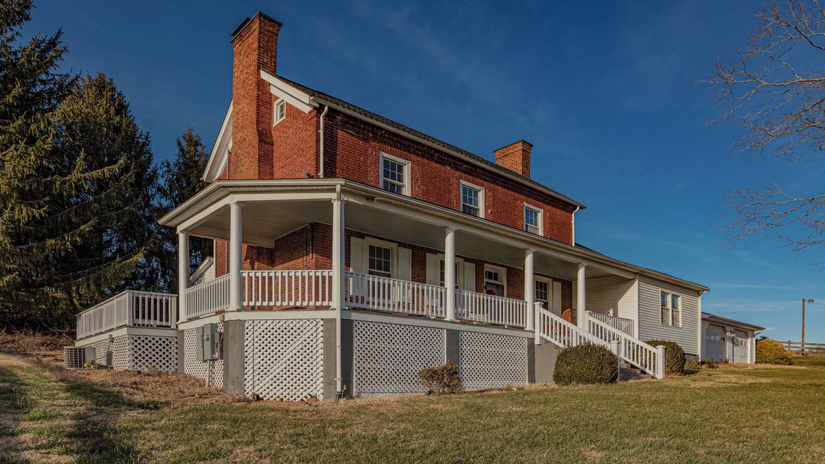 Raphine Other | Charming Brick Farmhouse w/Wraparound Porch in Brownsburg VA! WIFI & AC