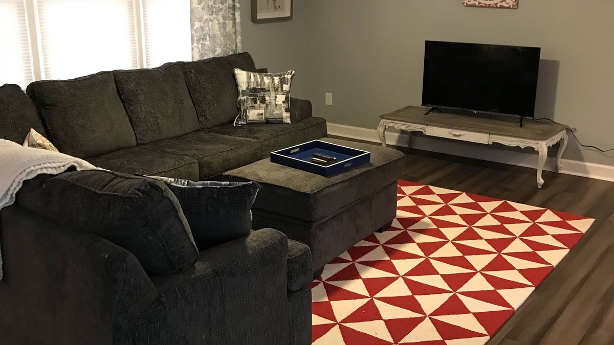Hillsborough House | Charming brick ranch with spacious fenced yard.