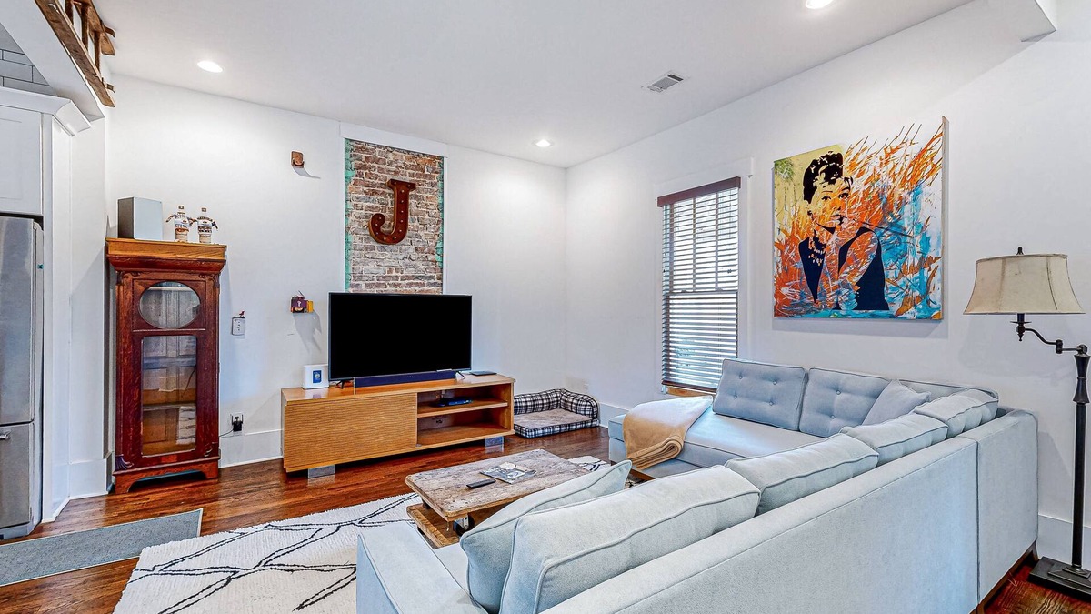 Adair Park House | Charming home in front of Adair Park II with enclosed backyard, streaming, W/D