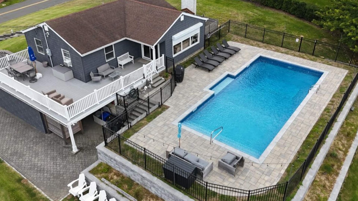 Montauk House | Charming House with Heated Pool and Multiple Water Views