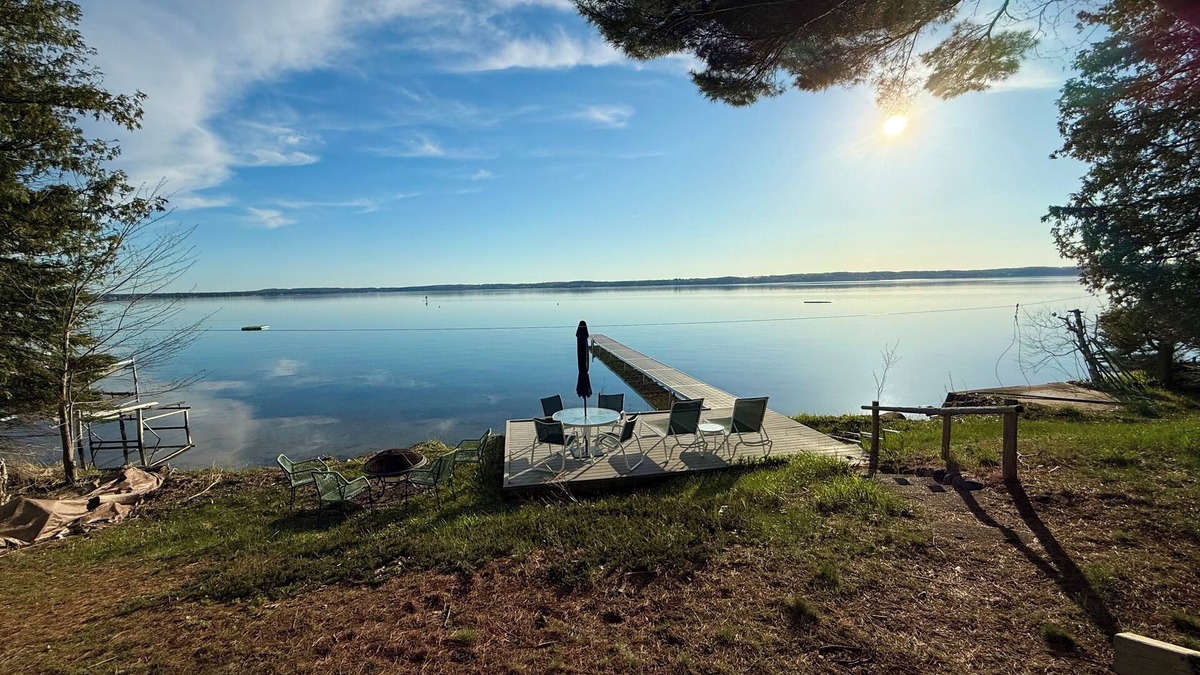 Alden Cottage | Charming Lakefront Cottage on Torch Lake - walking distance to Alden