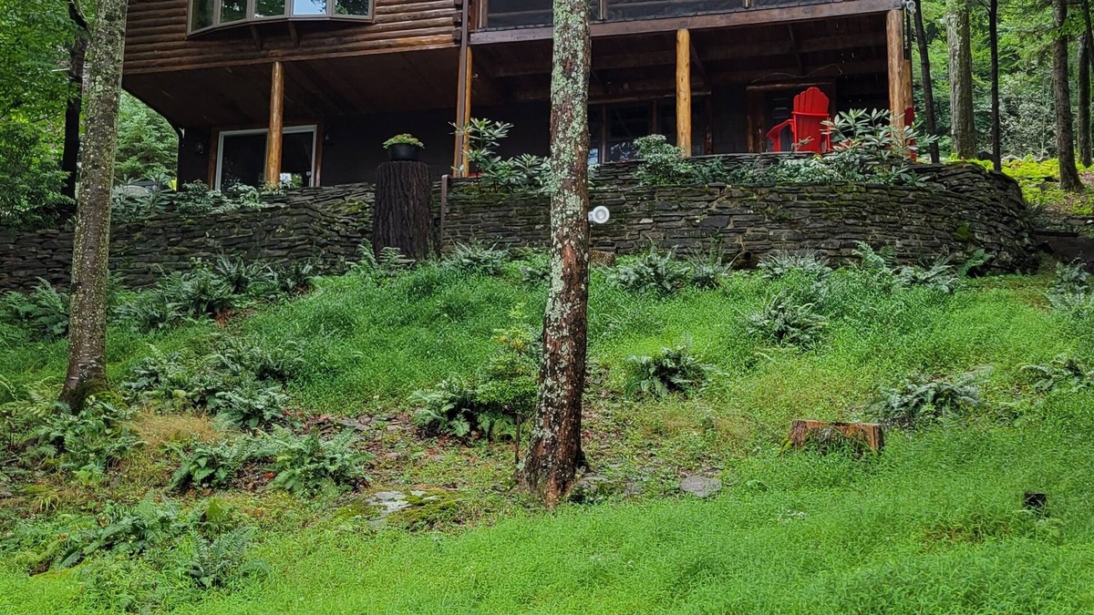 Greentown Cabin | Charming lakefront log cabin with private dock-for your boat & jet ski