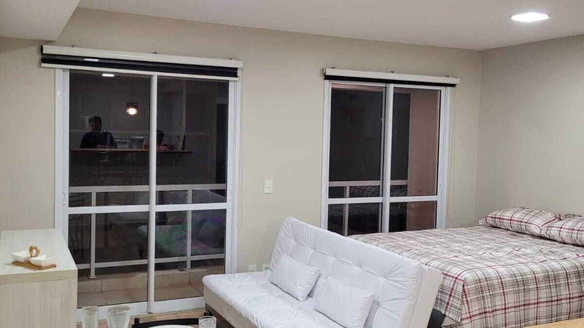 Mooca Apartment | CHARMING LOFT WITH POOL, PARKING SPACE, WIFI