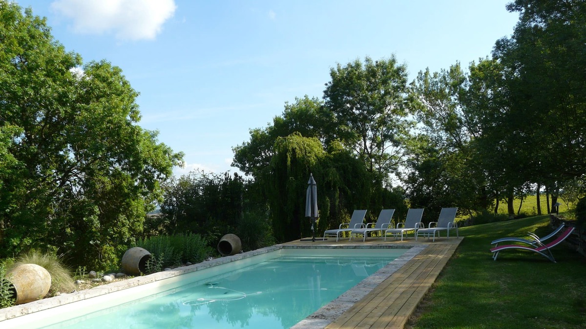 Sempesserre House | Charming maisonette, with swimming pool, view of the countryside and the Pyrenee