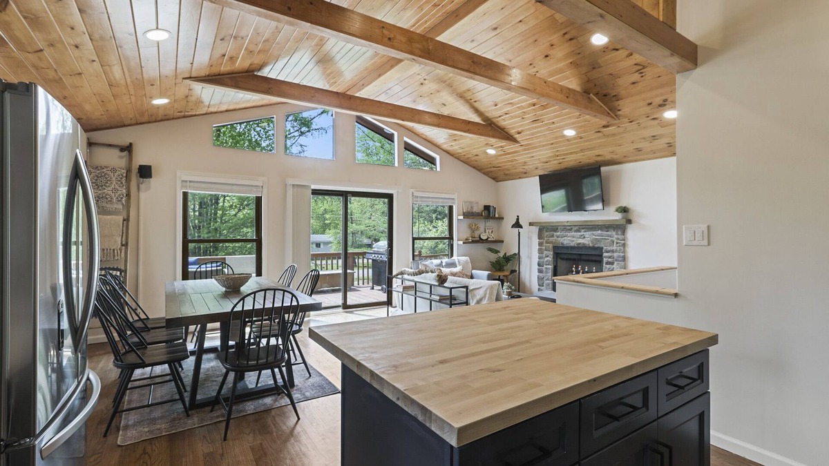Long Pond Ski Chalet | Charming Pocono Chalet with Sauna and Hot Tub