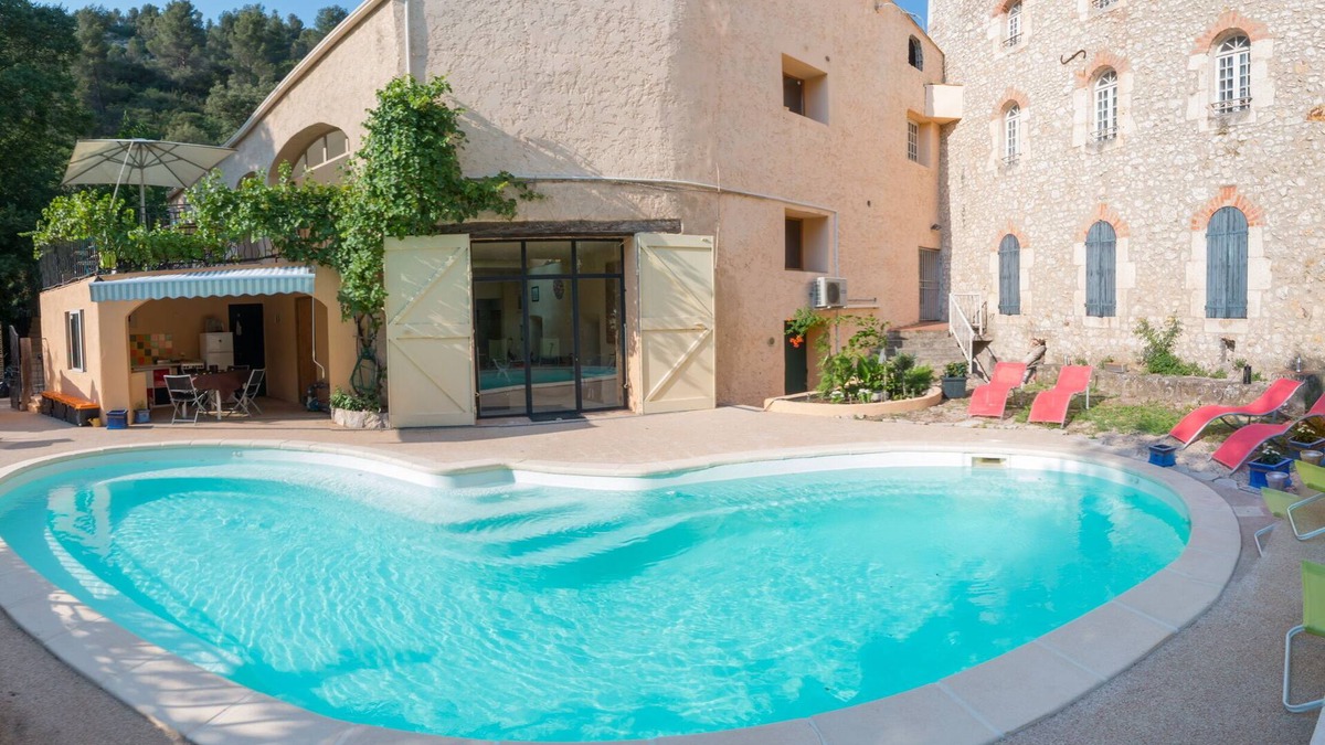 Ventabren House | Charming Residence 5 chb river front near Aix Marseille Swimming pool Park