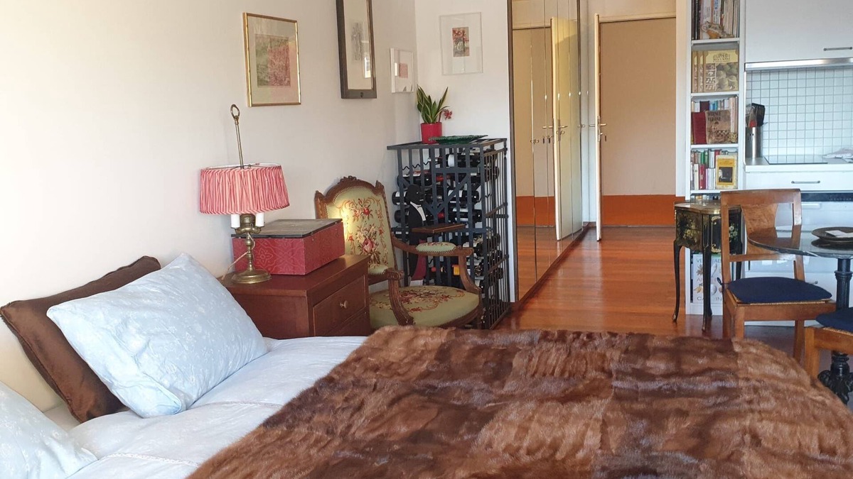 Lens Apartment | Charming studio in Crans-Montana, private terrace and alpine panorama