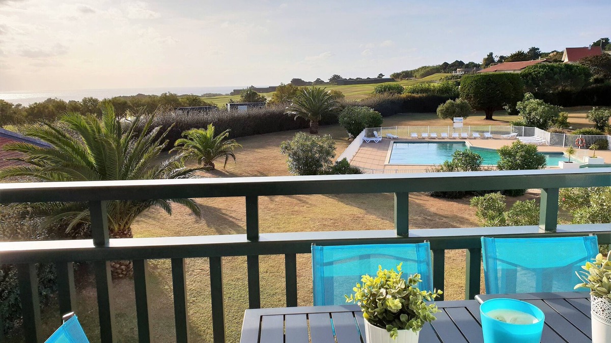 Bidart Apartment | Charming T3 duplex sea and golf view