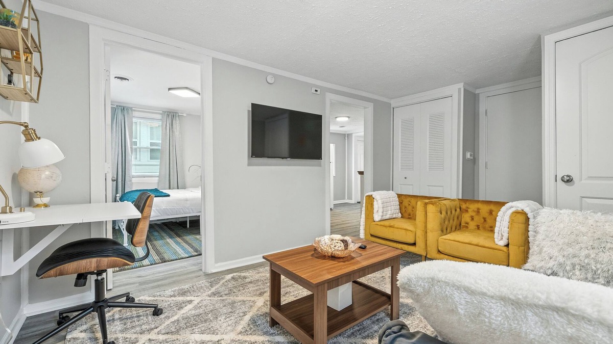 Indianapolis House | Charming Two-Bedroom House Near Downtown Indy with full kitchen & strong Wi-Fi