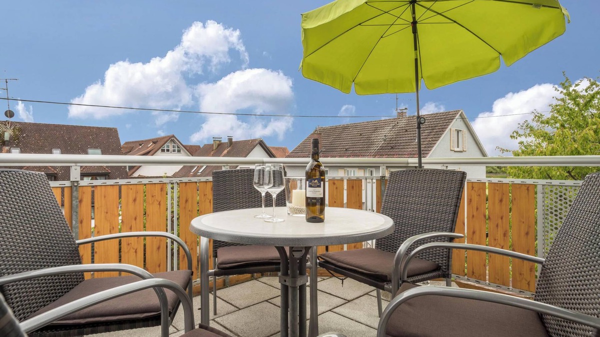Neufrach Apartment | Charming Vacation Apartment 5 on "Trostelhof" with Balcony
