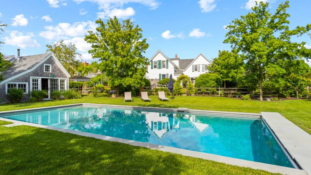 Chatham House | Chatham Oasis: 099-C Renovated Chatham Village Farmhouse, Heated Pool, Walk to Beach & Town