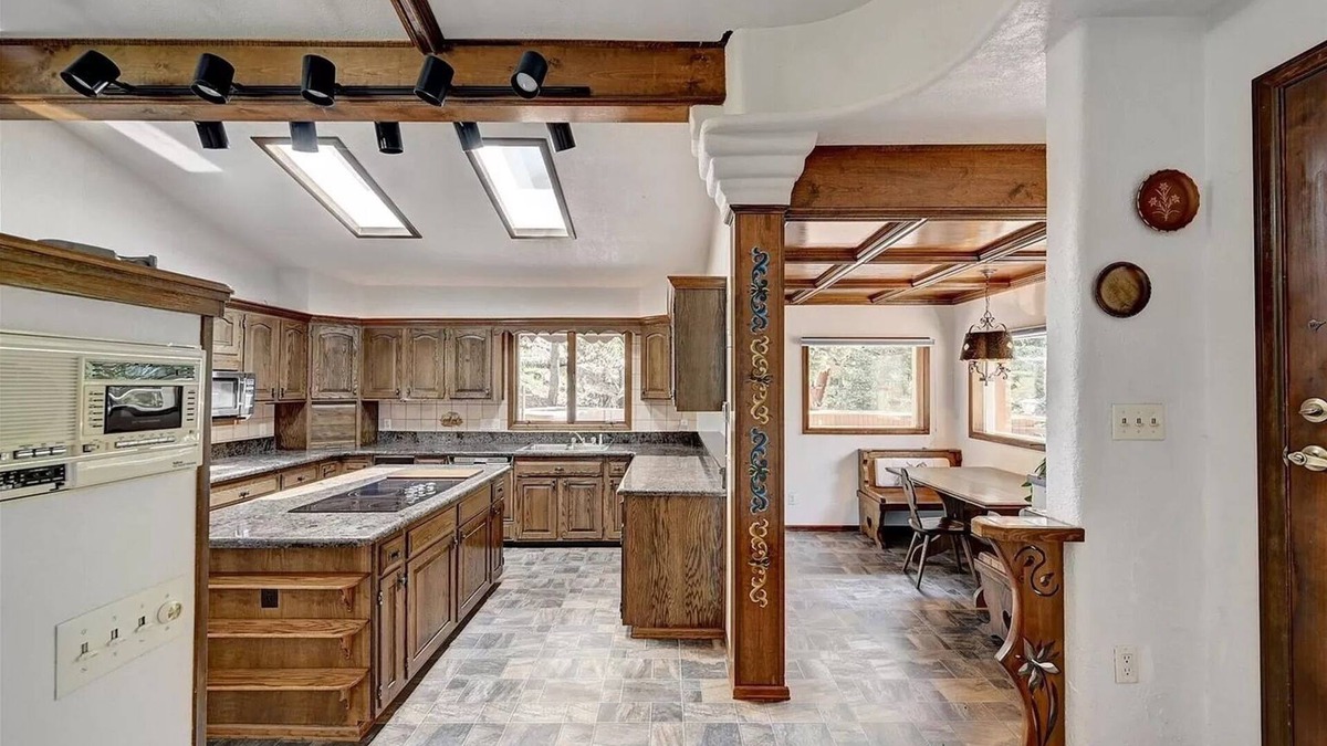 Evergreen Ski Chalet | Cheerful chalet with hot tub! Sweeping views, close to town and trails!