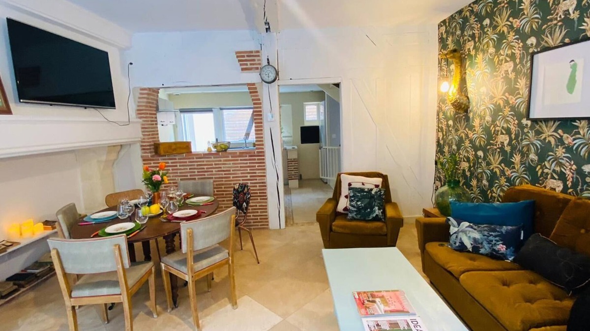 Bar-sur-Seine House | Chez Brigitte, Maison de Ville en pan de Bois, Cour Intérieure