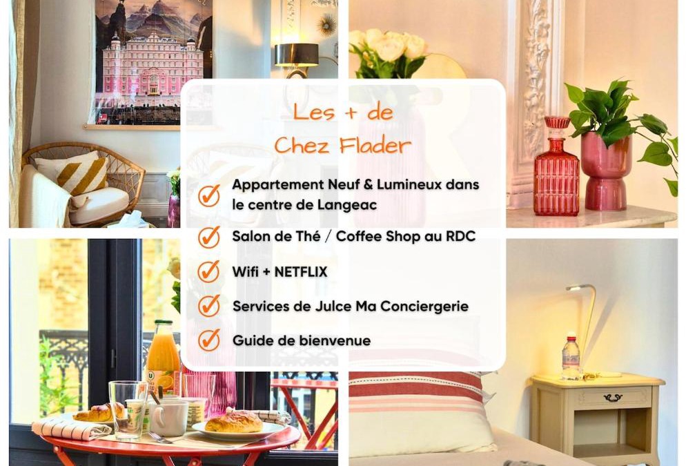 Langeac Apartment | Chez Flader - Le Rose des Bois - Neuf & Moderne Centre De Langeac