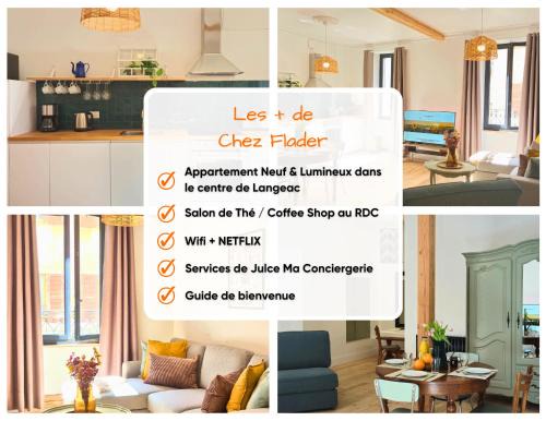 Langeac Apartment | Chez Flader - Le Verveine - Neuf & Moderne Centre De Langeac