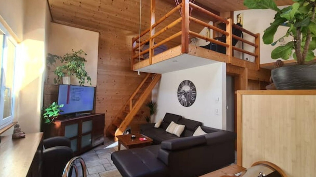 Martigny Apartment | Chez Pewee beautiful duplex with terrace in town. Private park, pets allowed