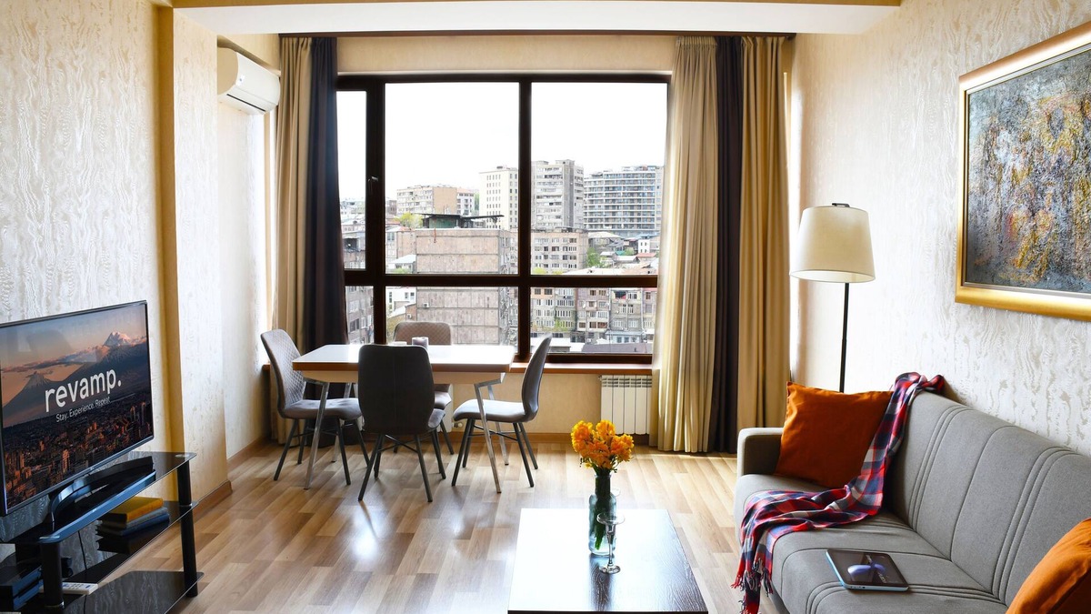 Nor-Nork Condo | Chic 1BR Cascade Views and Near Opera