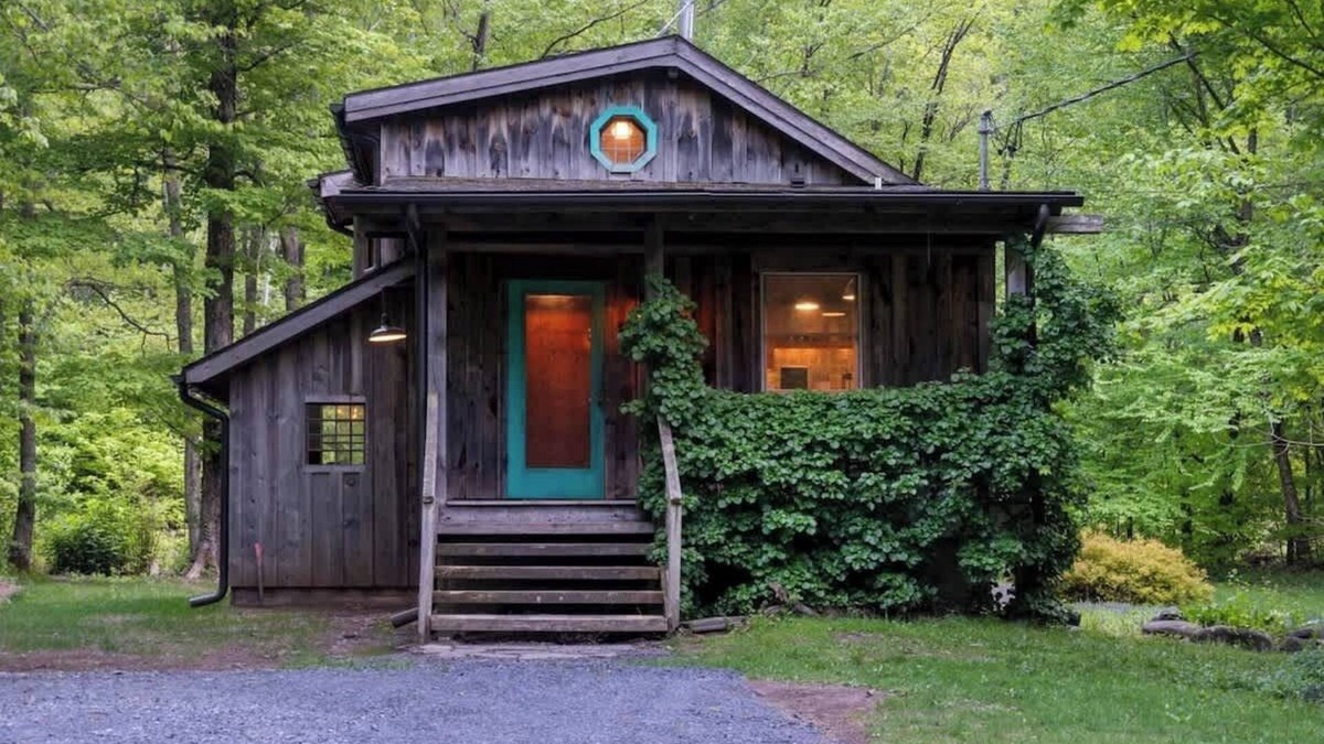 Lanesville Cabin | Chic Catskills Cabin with Hot Tub and Fire Pit
