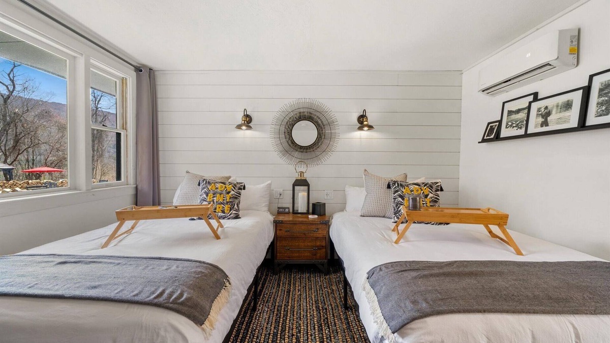 Hancock Hotel | Chic Modern Farmhouse Retreat Featuring a Peaceful Garden Gazebo and Fire Pit View