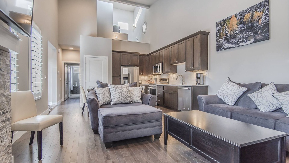 Rendezvous House | Chic, Modern Townhome in Rendezvous, Fraser. Newer Build with Cozy Fireplace
