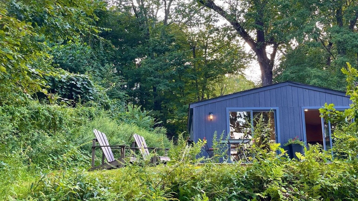 Port Ewen Cabin | Chic, Private Cabin with Stunning Hudson River Views