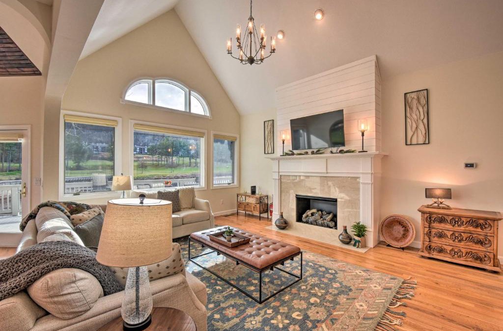 Sky Valley House | Chic Sky Valley Resort Home on Golf Course!