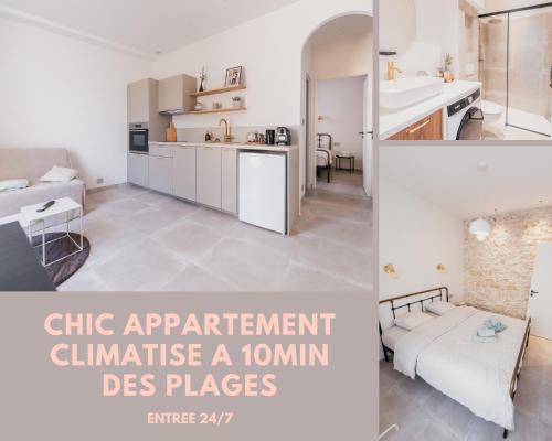 Chateauneuf-les-Martigues Apartment | Chic T2 climatisé proche plages