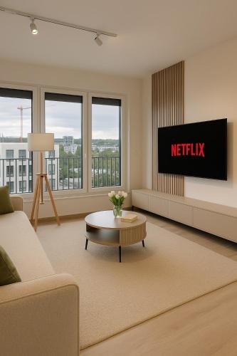 Hloubetin Apartment | Chloé's Beige Apartment with big balcony, O2 arena