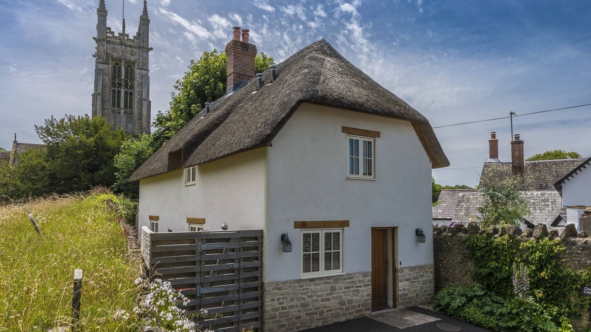 West Compton House | Church Cottage - An idyllic and charming thatched cottage.