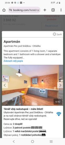 Pec pod Snezkou Apartment | Cihlařka
