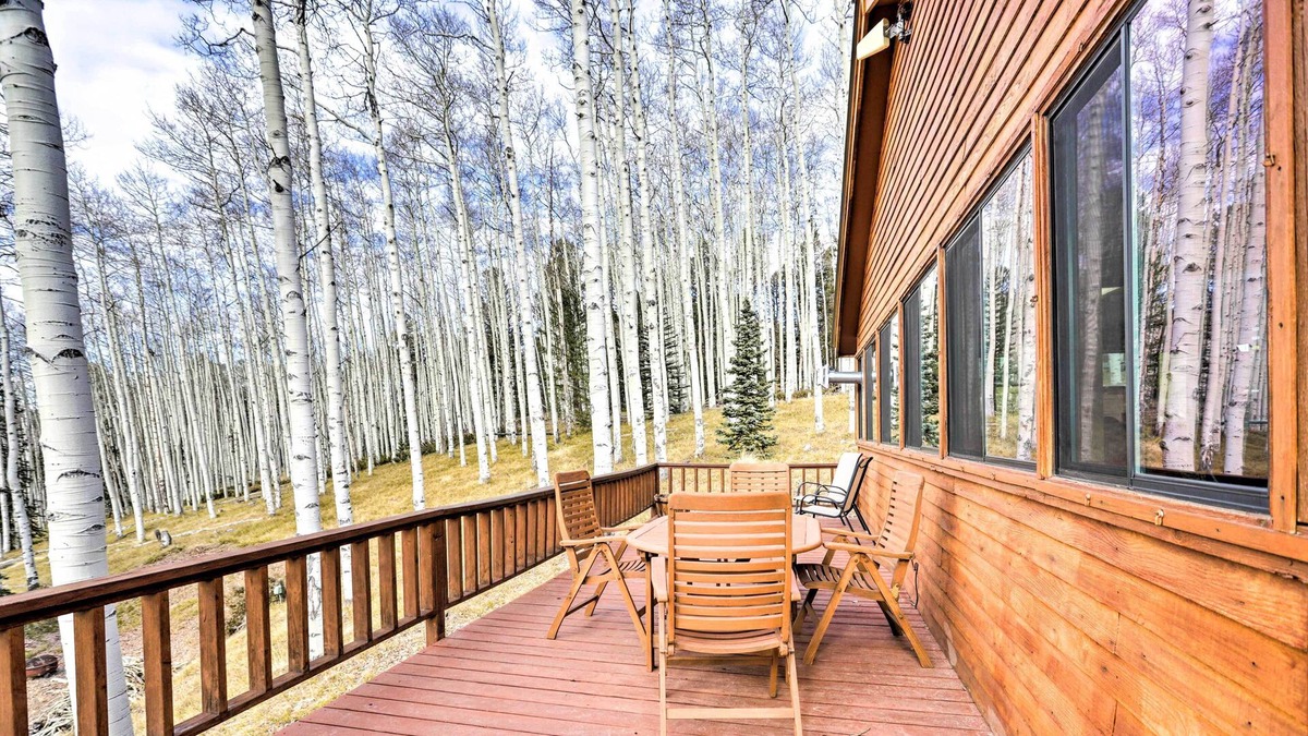 Cimarron Cabin | Cimarron Cabin: Wraparound Deck & Mountain Views!