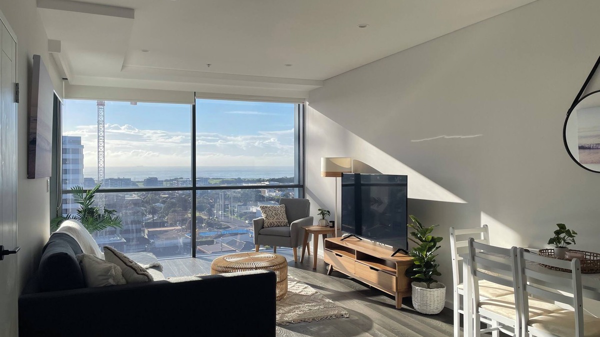 Wollongong CBD Apartment | City Apt in Wollongong with Ocean Views & Balcony