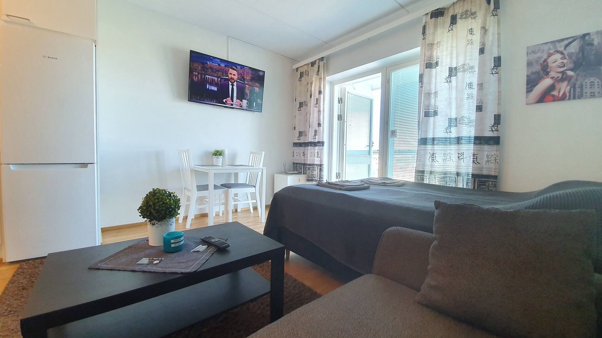 Oulu Apartment | City center 1BR studio with perfect view