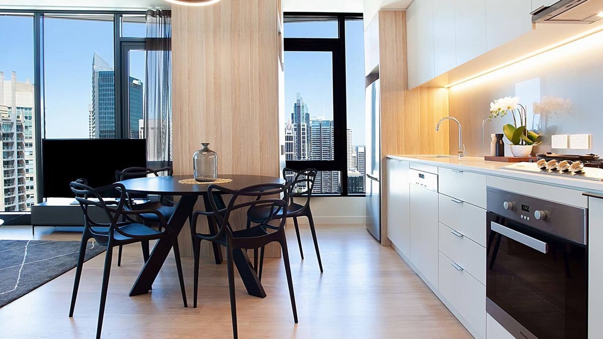 Sydney Central Business District Apartment | City High is a luxurious urban two-bedroom apartment