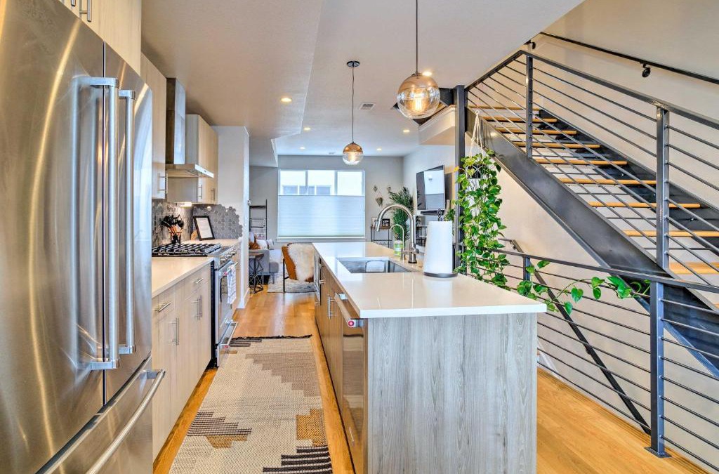 West Colfax House | City Skyline Views Upscale Denver Townhome