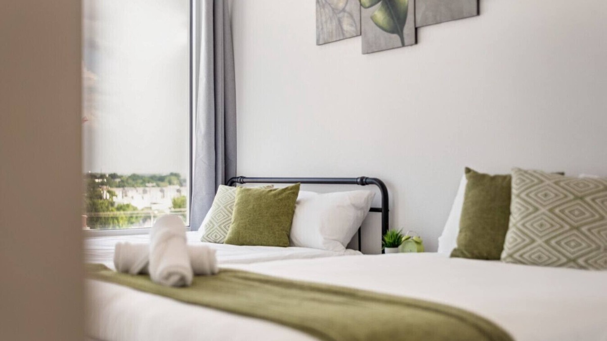 Cedars Apartment | City View 2BR I Parking I King Bed I Workspace