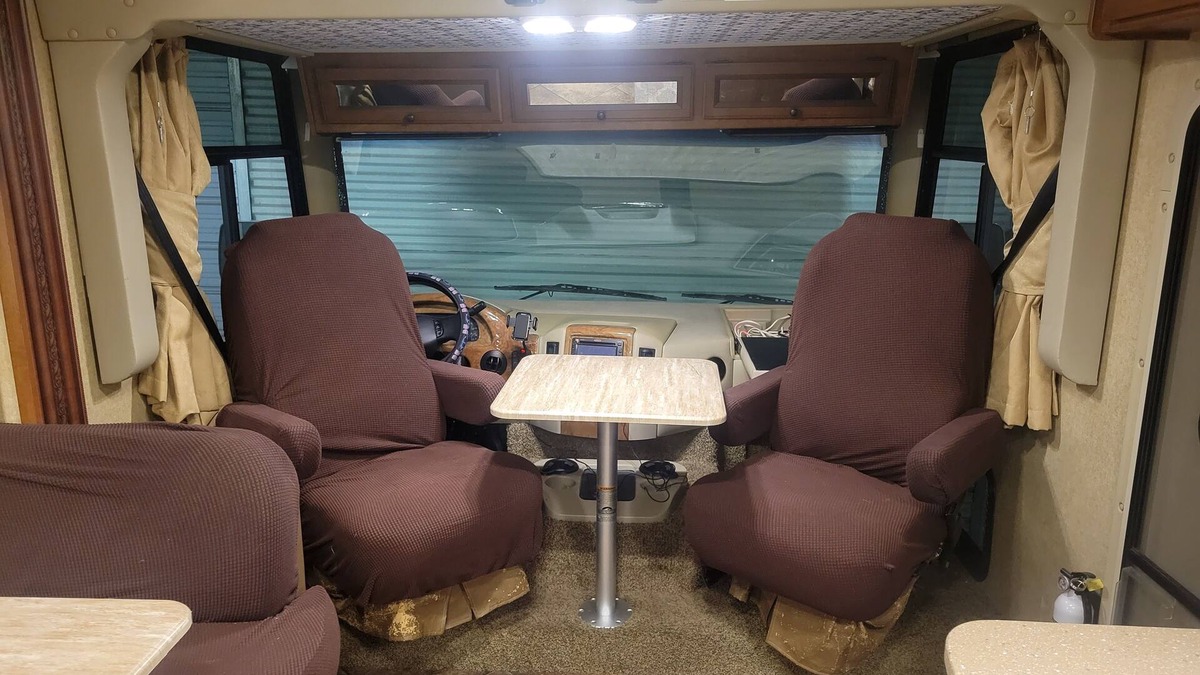 Ocoee House | Class A motorhome. In our backyard or a local RV resort.