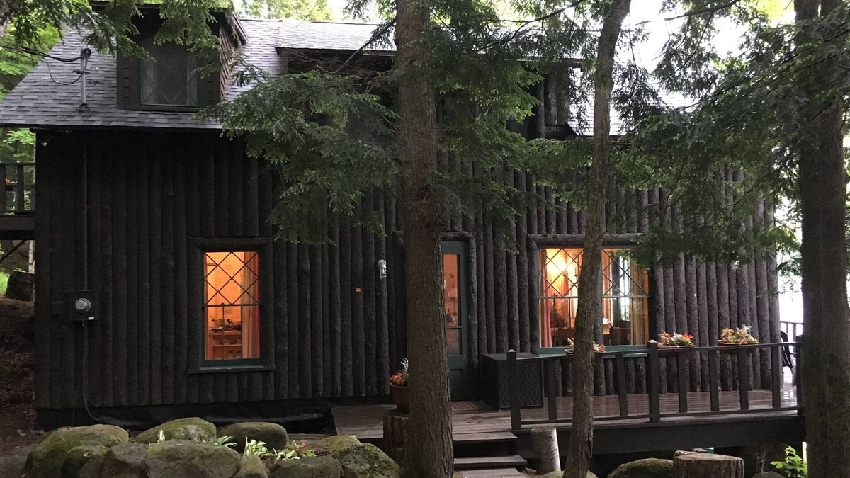 Long Lake Cabin | Classic Dryland ADK Boathouse On The Shore Of Long Lake