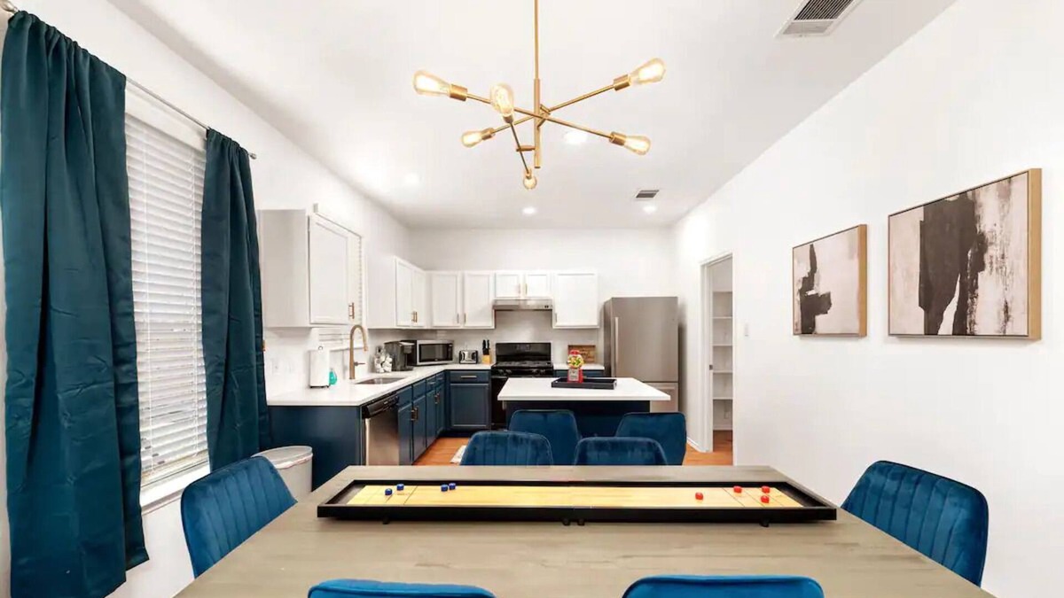 Buda House | Clean, modern and blissful. Game room! Sleeps 14!