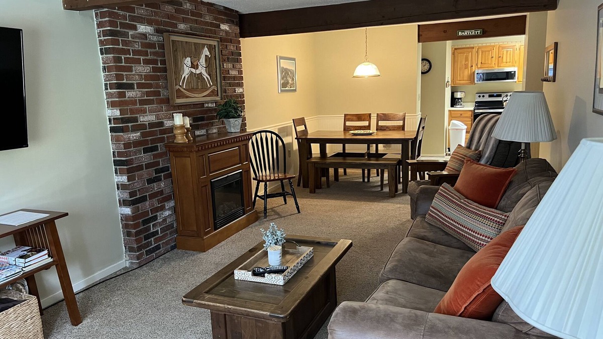 Bartlett Condo | Clean, well equipped condo, great location! Cleaning included in rental rate.