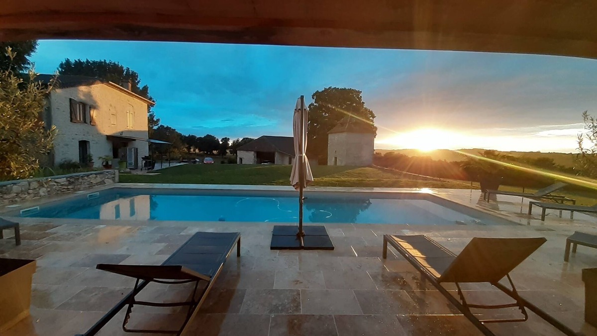 Saint-Amans-du-Pech House | Clos Saint Àmans - Maison de Campagne Avec Piscine